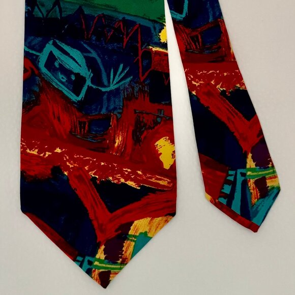 VTG NECKTIE SAVE THE CHILDREN "A HAPPY, HEALTHY CHILD HAS AN ACTIVE IMAGINATION" - Picture 6 of 8